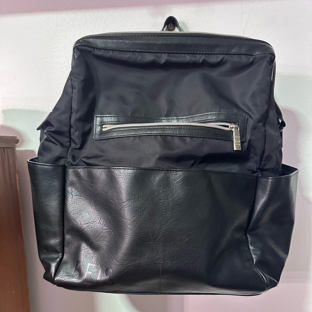 BEIS Leather Diaper Backpack